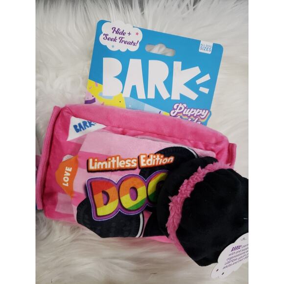 2 NEW BARK BOX gay pride rainbow iced coffee squeak crinkle lgbtq lot dog toy - Picture 2 of 7